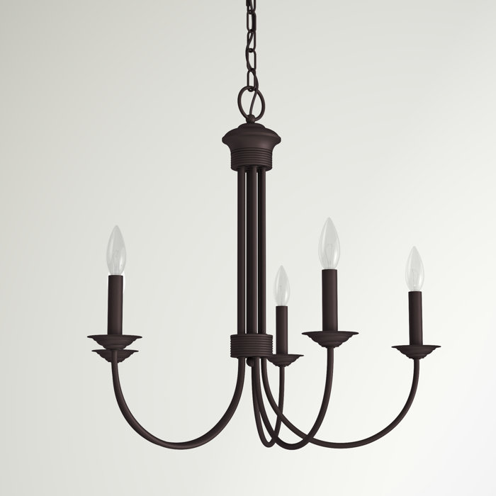 Lark Manor Arunvir 5 Light Dimmable Classic Traditional Chandelier